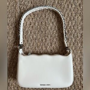 Charles & Keith White/Cream Shoulder Bag